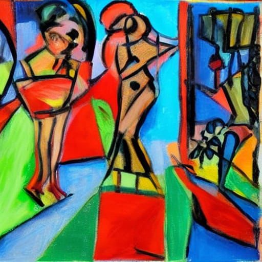 When no one comes to your Party - Redux 145070125 (Expressionist Art)