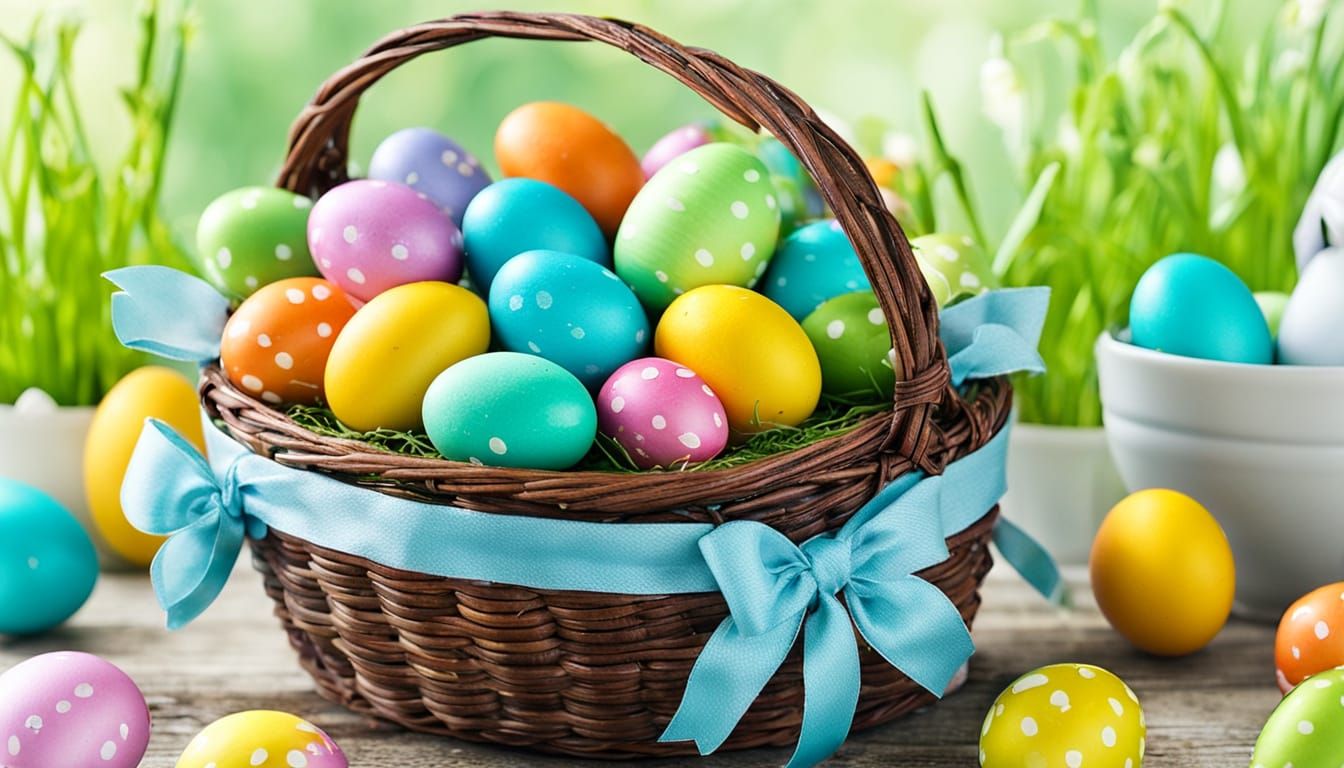 Easter Basket in Whimsical Easter Style