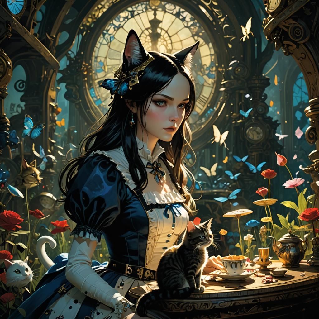 American Mcgee's cat Alice in Wonderland