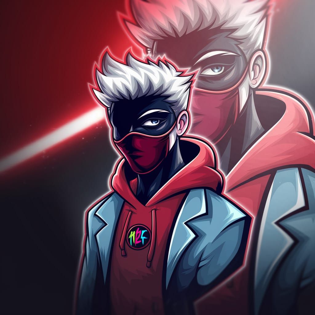 Mysterious Cool Character Logo in Sharp Modern Style