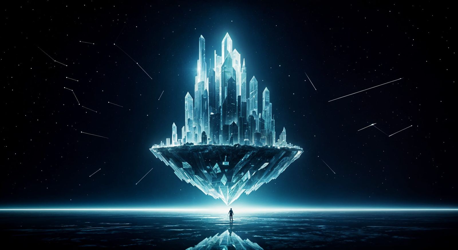 Crystal City Floating Through the Void