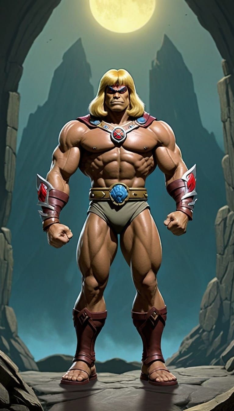 He-Man in Epic Cyberpunk Style