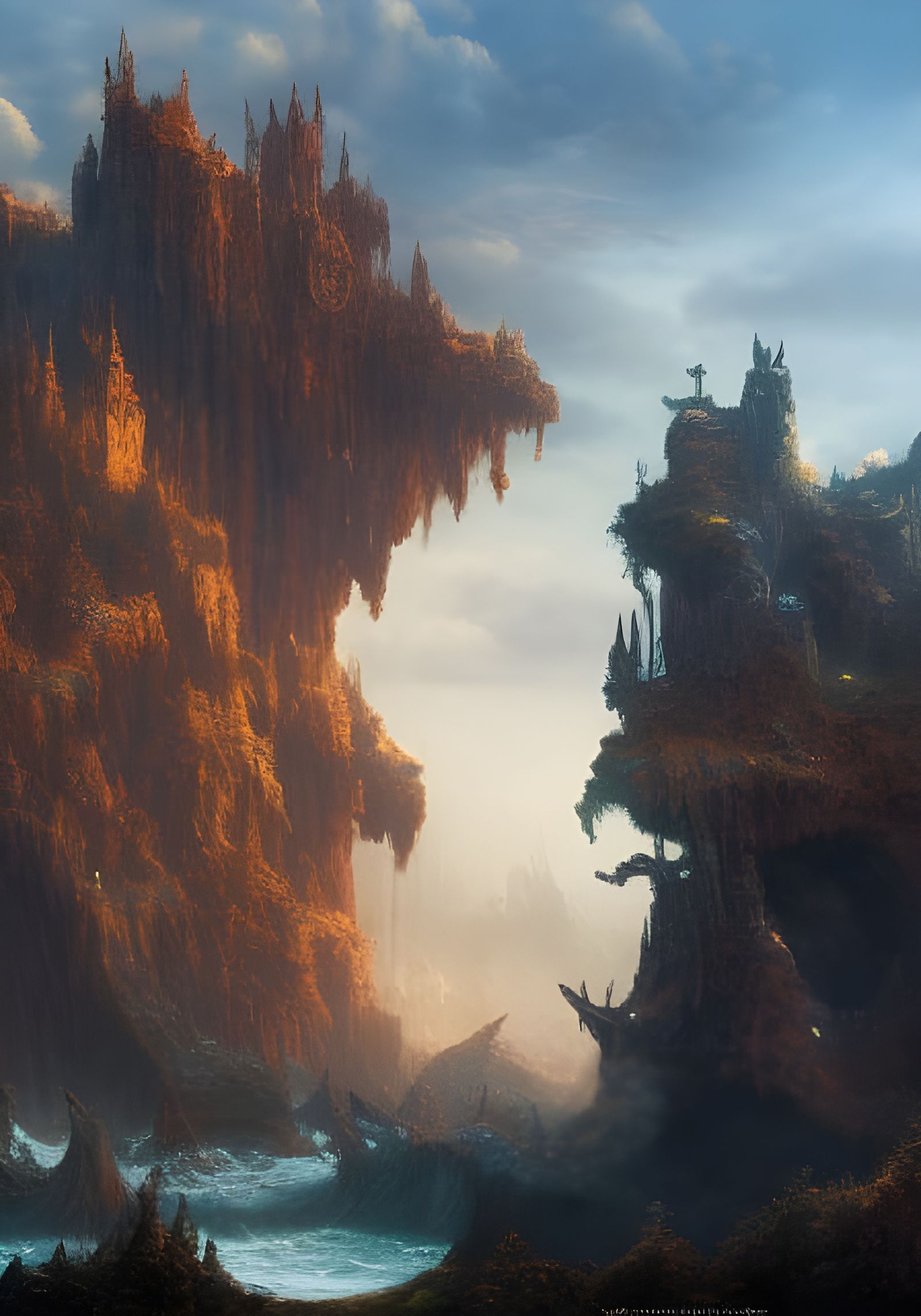 Fantasy Castle Concept Art in 8K Resolution