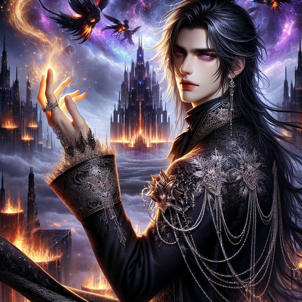 Arrogant Sovereign with Silver Eyes: E-book Cover