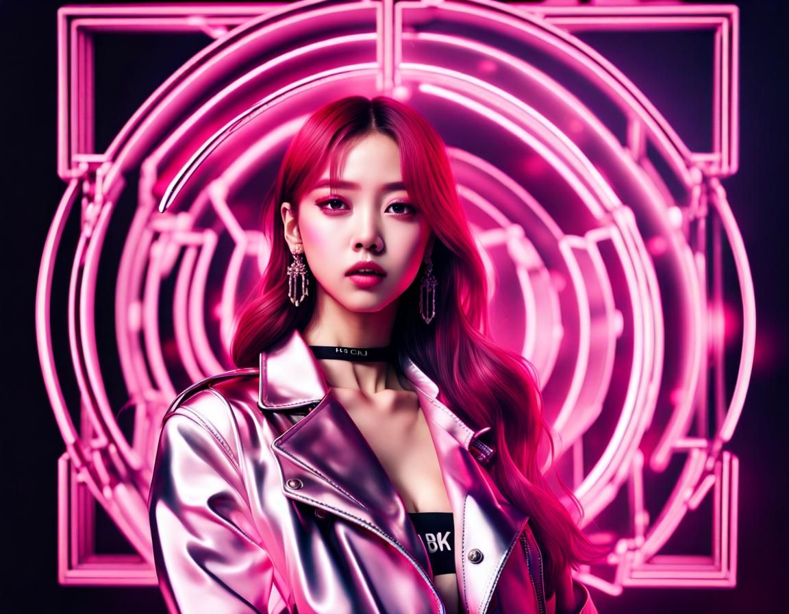 Blackpink Album Cover in Dramatic Lighting