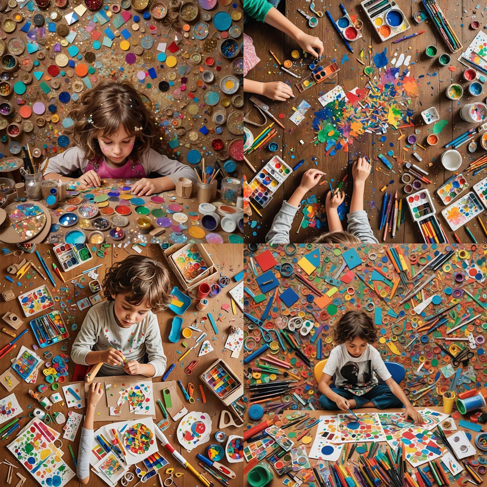 Child's 3D Art Project with Craft Kit