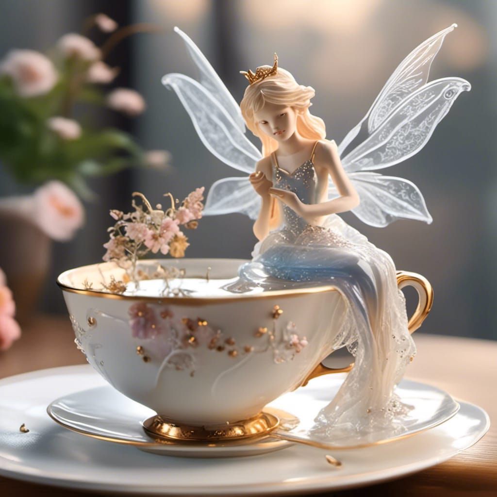 Little Blue Fairy Tea Time