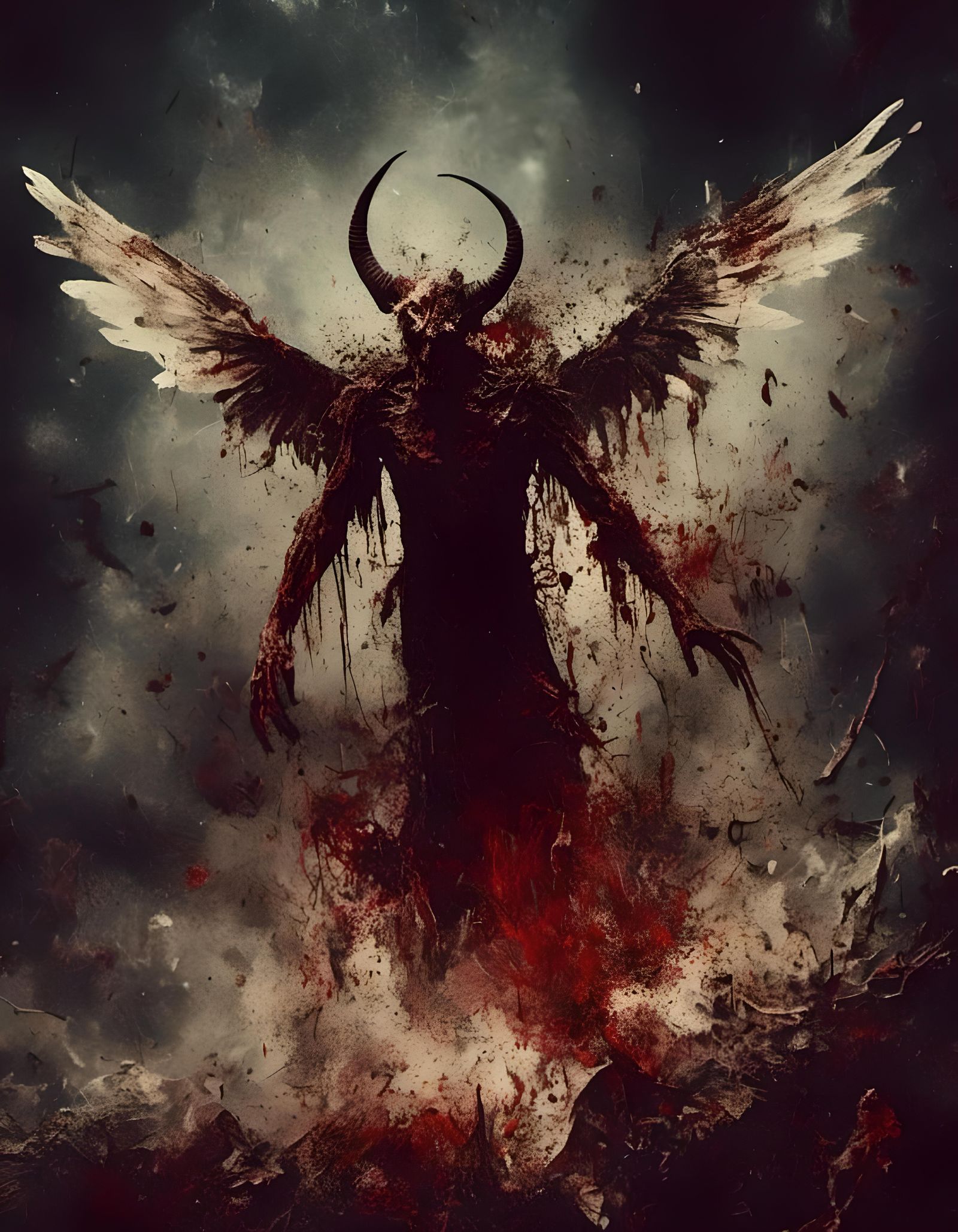 Lucifer Cast Out of Heaven in Macabre Style