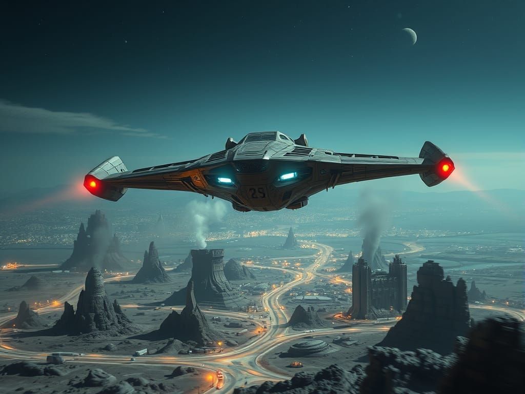 Surreal Futuristic Cityscapes in a Dystopian Realm