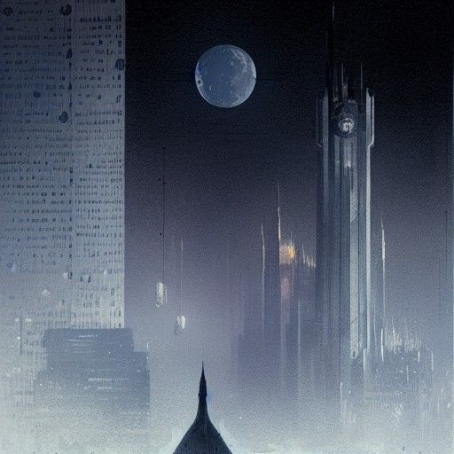 Sinister Lunar Cityscape