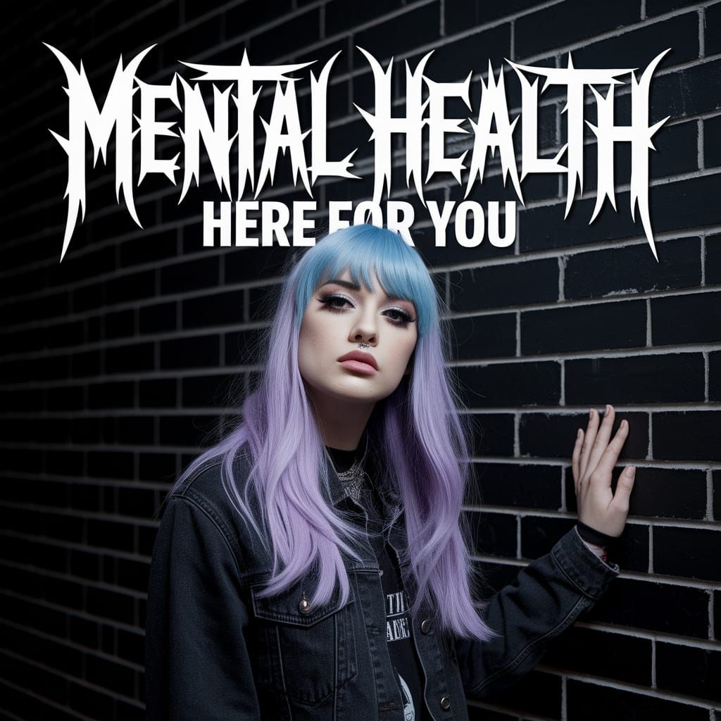 Epic Emocore Album Cover: Mental Health Message