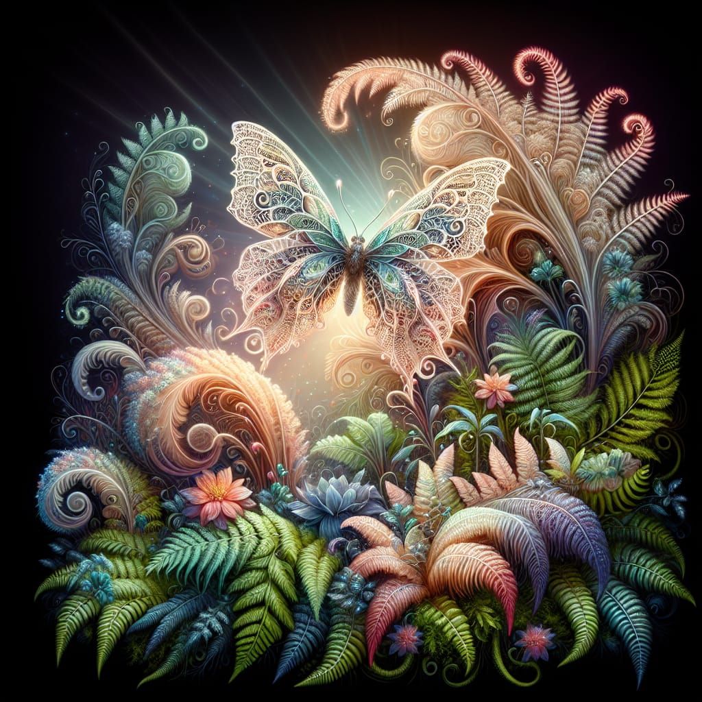 Enchanted Whispers in the Fern Glade