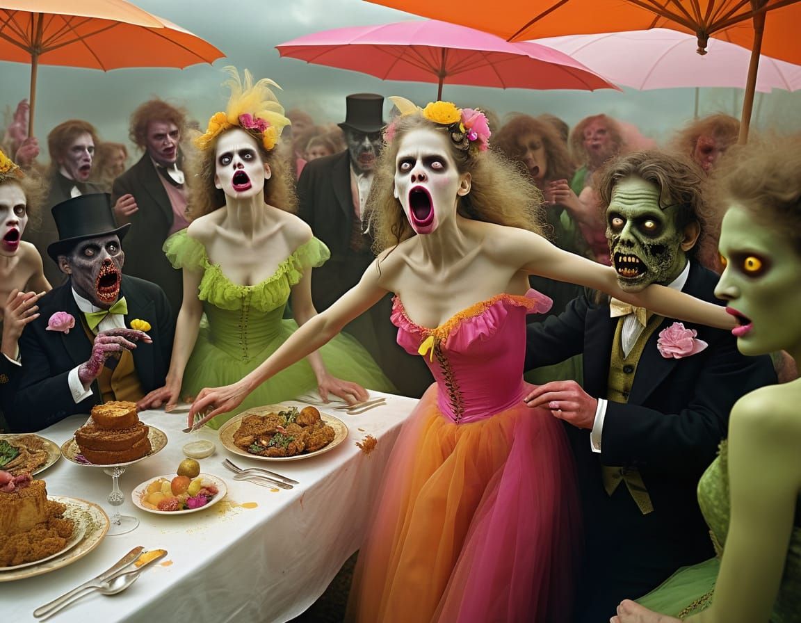 Tenebrous Zombies Dancing in Festival Style