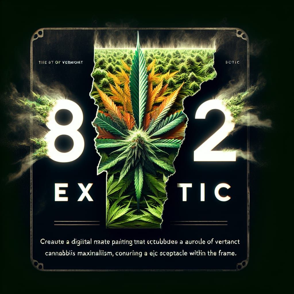 Vermont Cannabis Art: 802 Exotic in Digital Painting