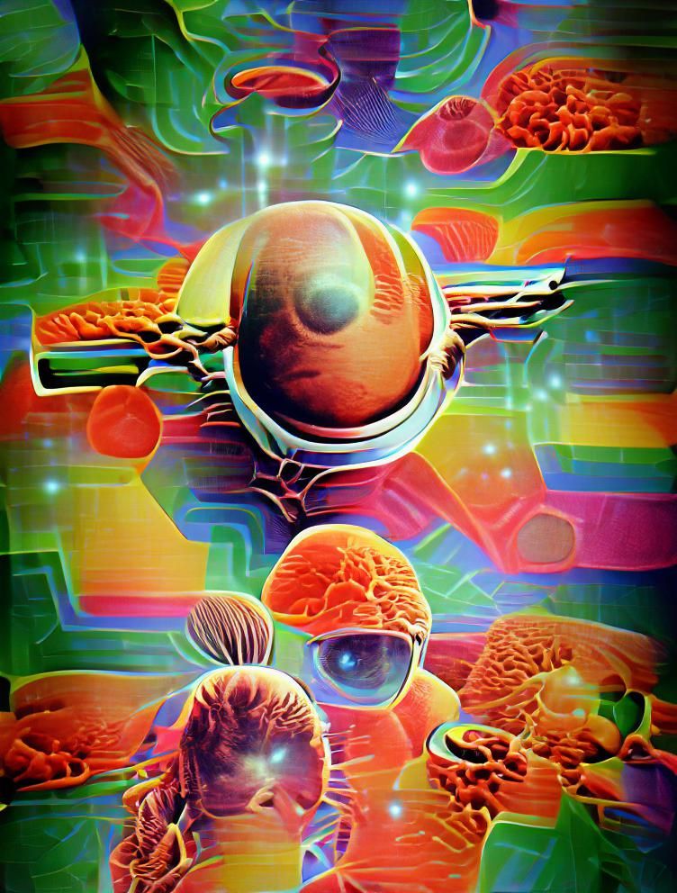 Psychedelic 1970s Retro Sci-Fi Poster