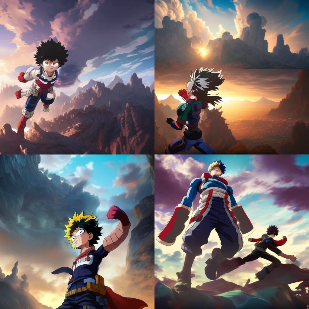 Boku No Hero Academia: Detailed Matte Painting