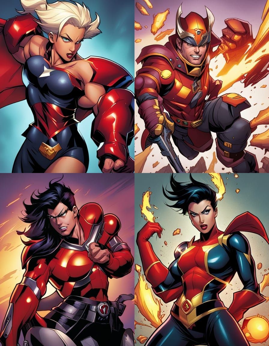 Dynamic Comic Art Character Illustration