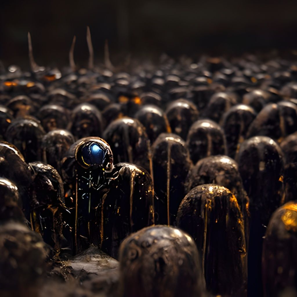 Legions of Drones Await Orders in Fantasy Style