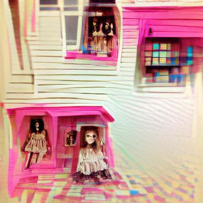 AI Generated Image of a Dollhouse