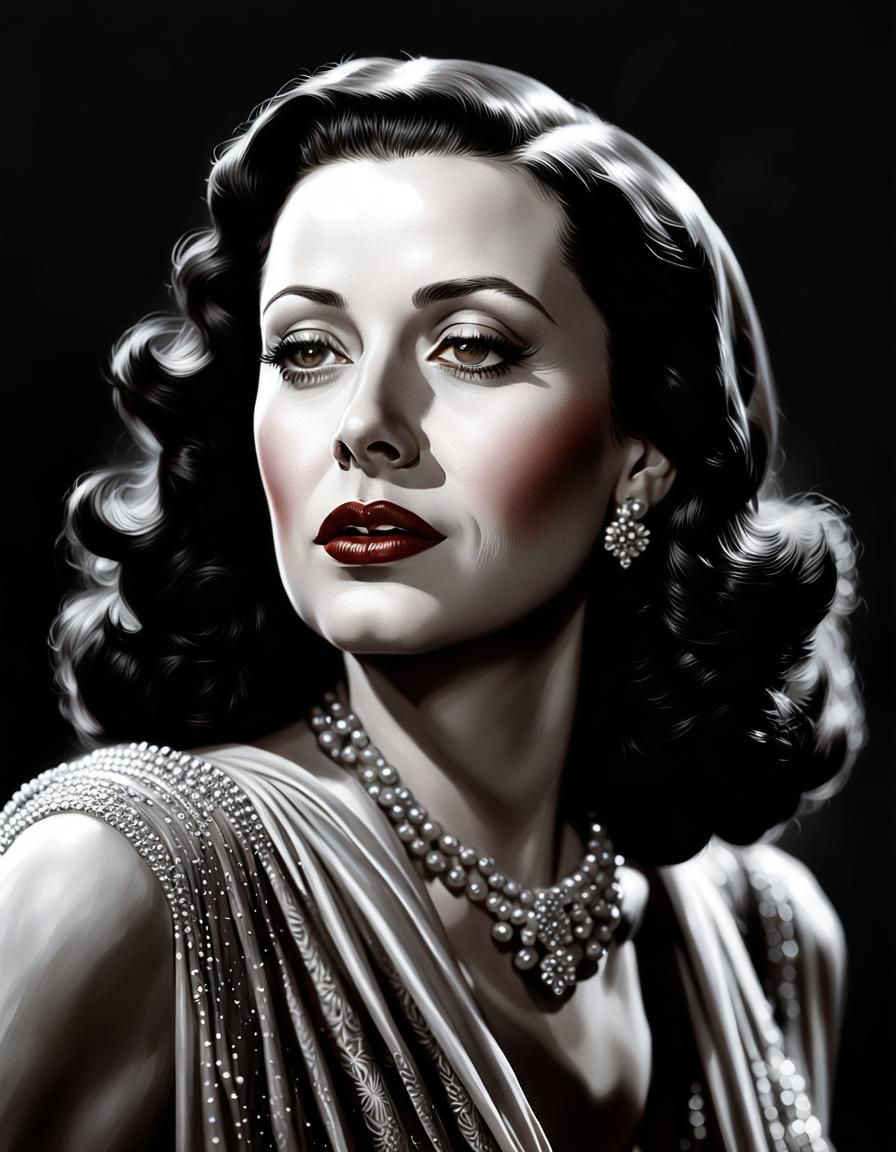 Hyperrealistic Portrait of a Young Woman in Oil