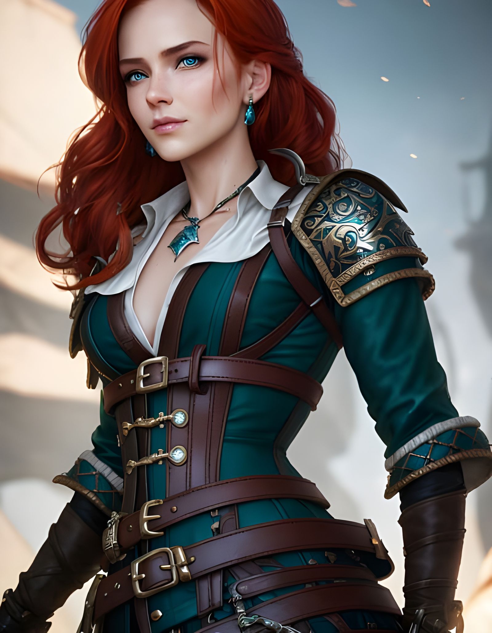 Medieval RPG Character in a Detailed Fantasy Portrait