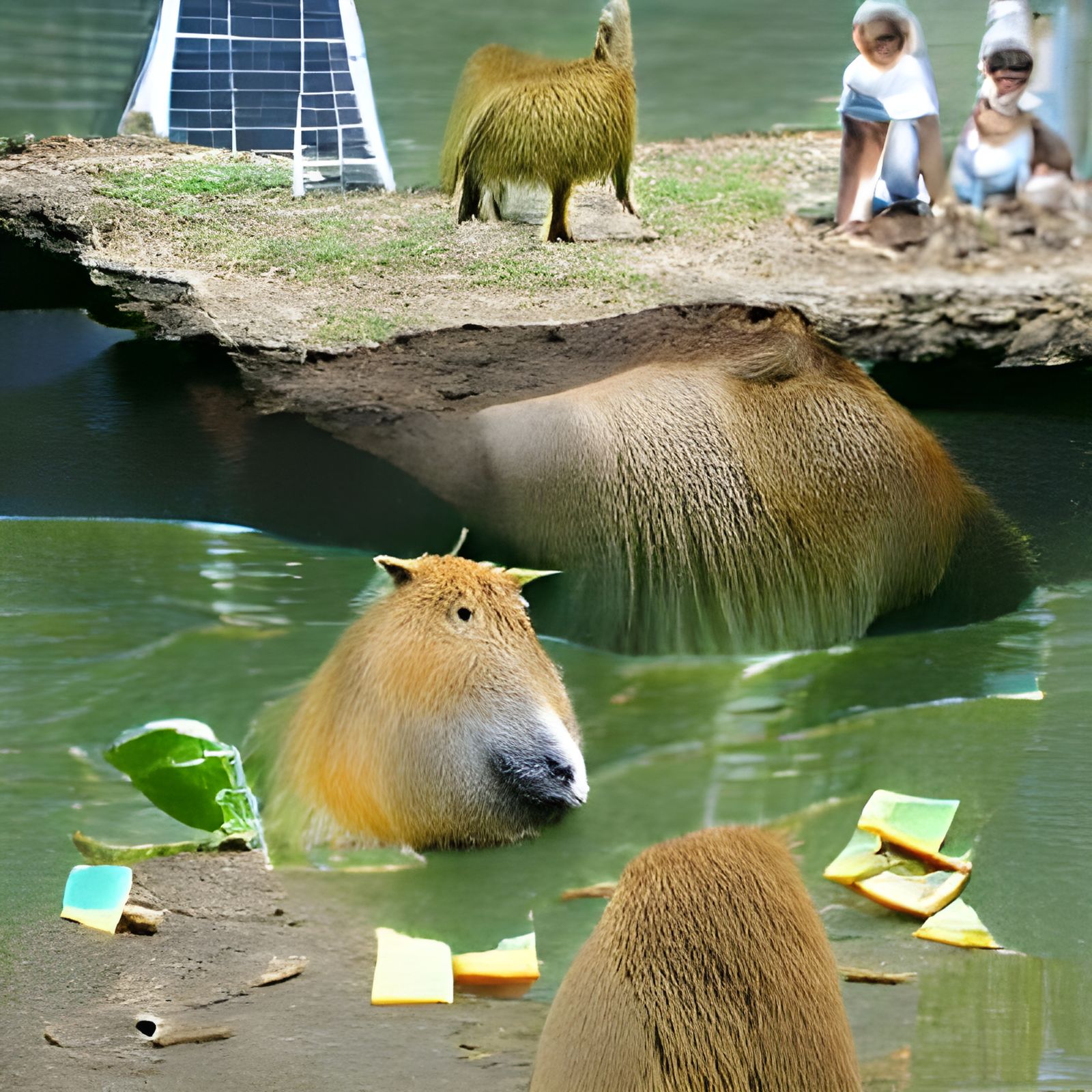Capybara Portrait: AI Generated Image