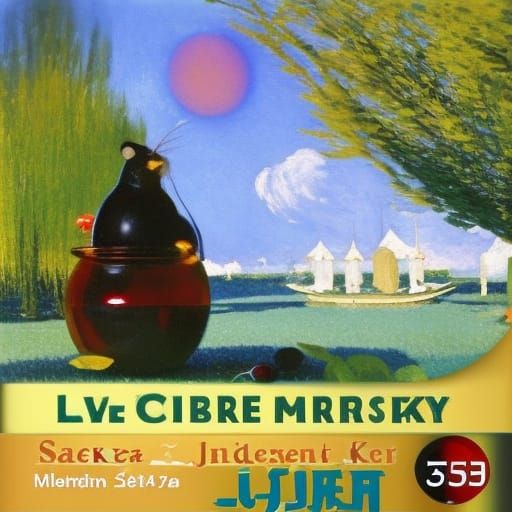 Mouse's Cherry Blossom Feast: Fine Art Garden Party