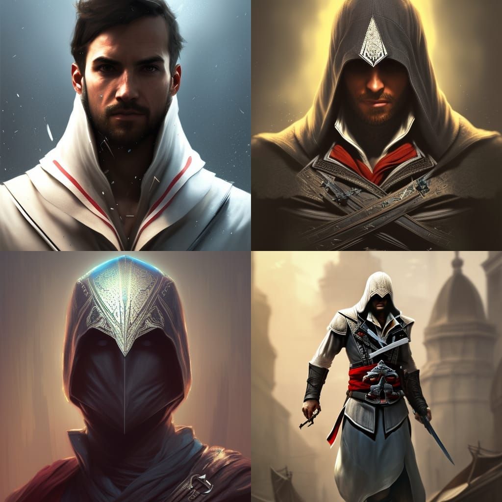 Detailed Assassin Portrait in Unreal Engine 5