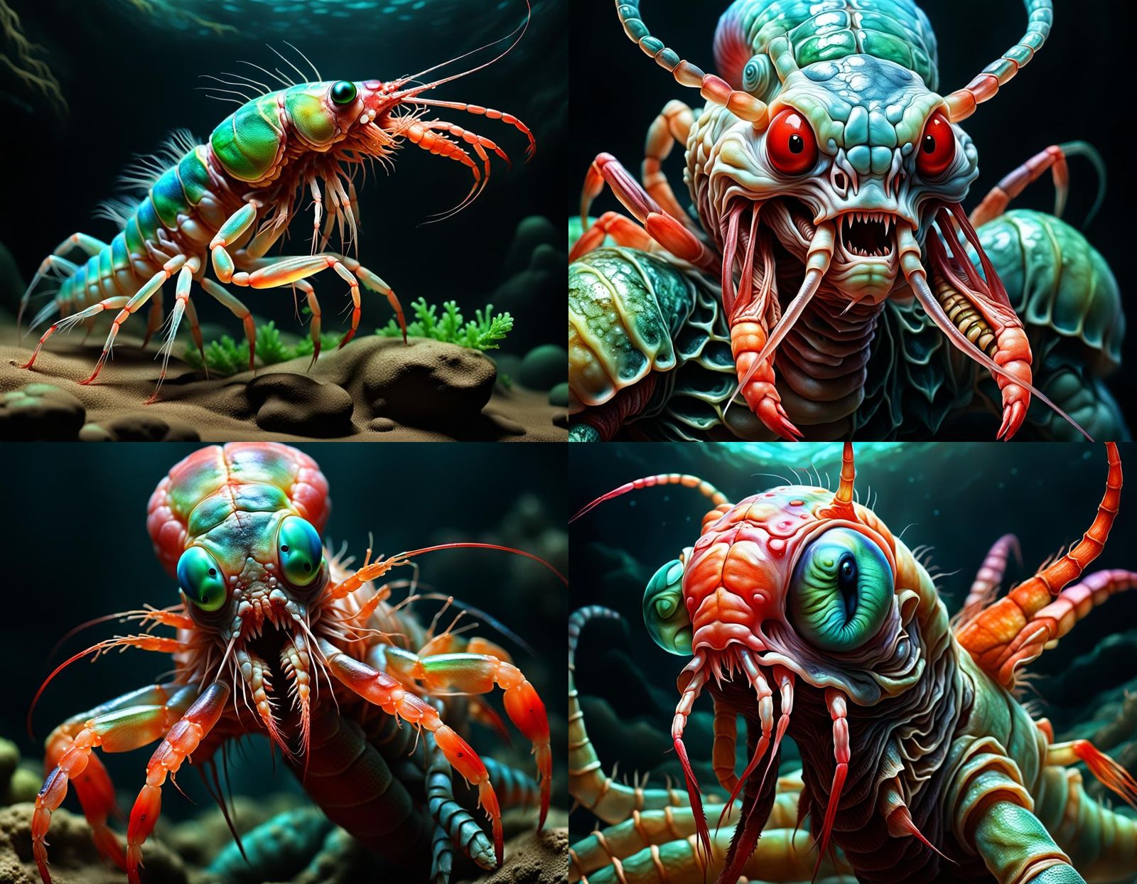 Iridescent Prawn Homunculus: A Macabre Dissection