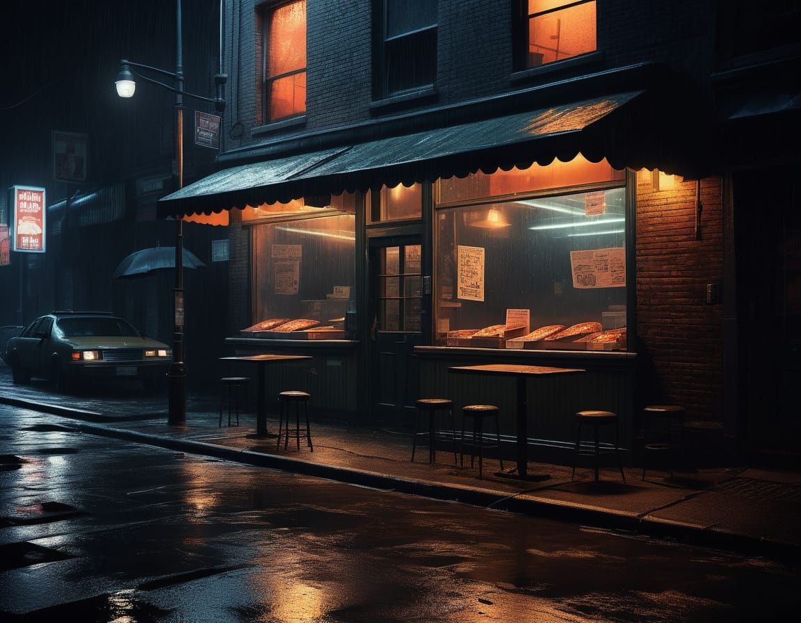 Gritty Crime Scene with Pistols and Stolen Goods