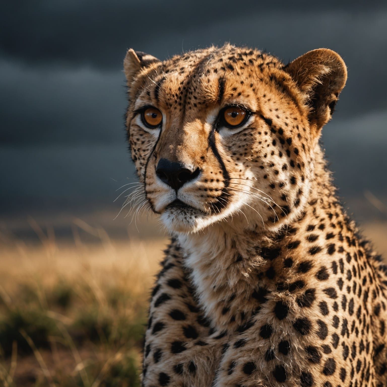 Hyper-Realistic 4K Cheetah Wallpaper with Lighting