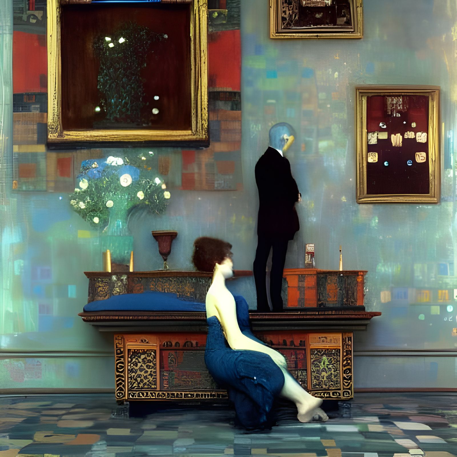 Surreal Landscape Painting in Hyper-Real Style