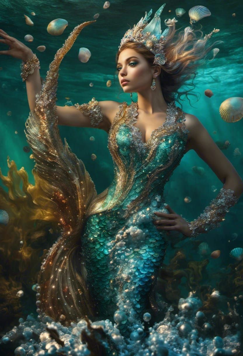 Mermaid of pearls