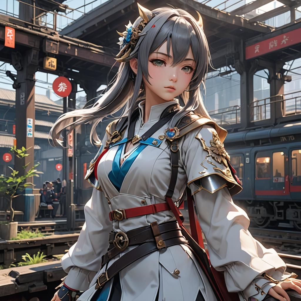 Detailed 3D Anime Art Inspired by WLOP