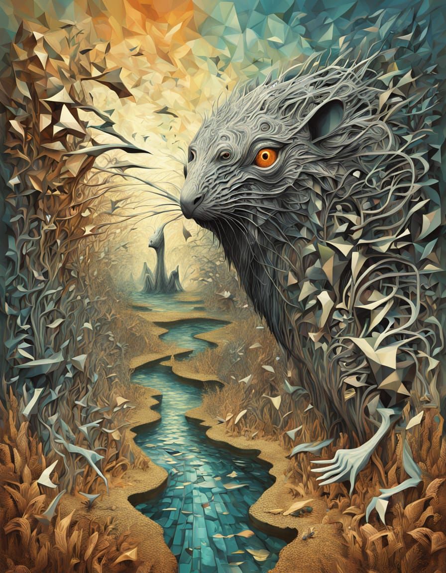 Swarthy Man Perambulating Dry Cellar