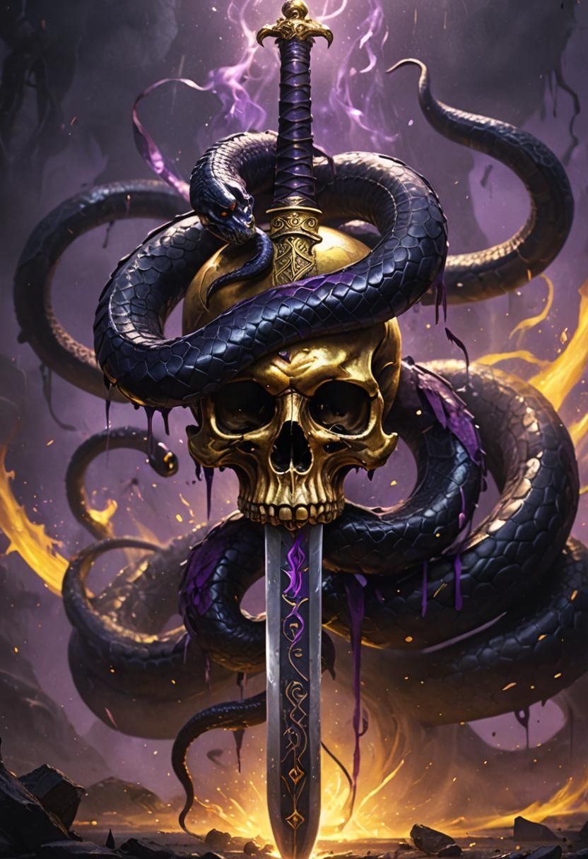 Sword, Skull, and Snake: Dark Fantasy Art