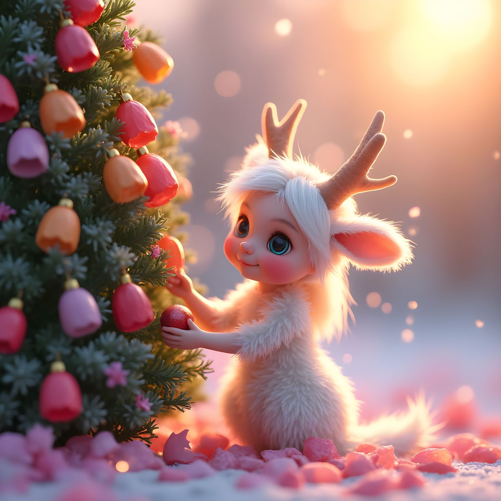 Dreamy 3D moose fairy carrie