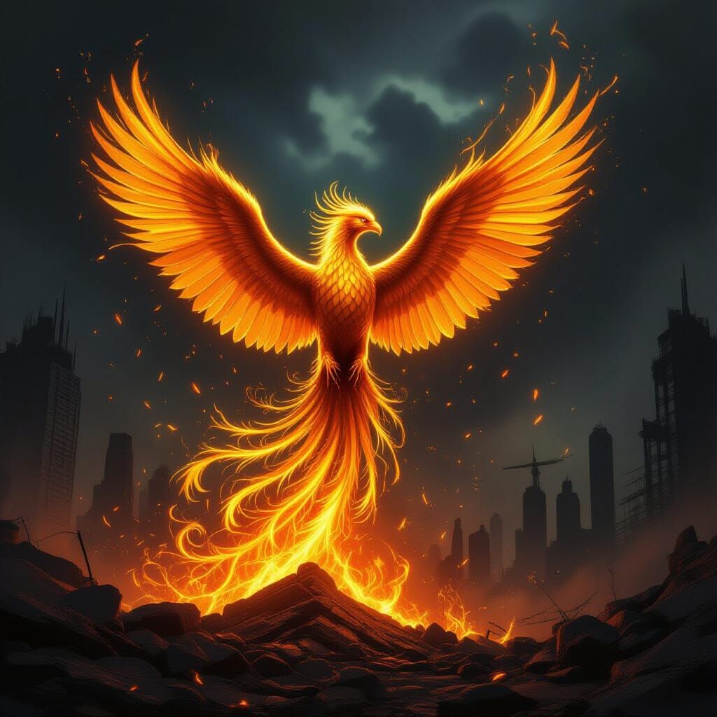 Golden Phoenix Rises From Post-Apocalyptic Ashes