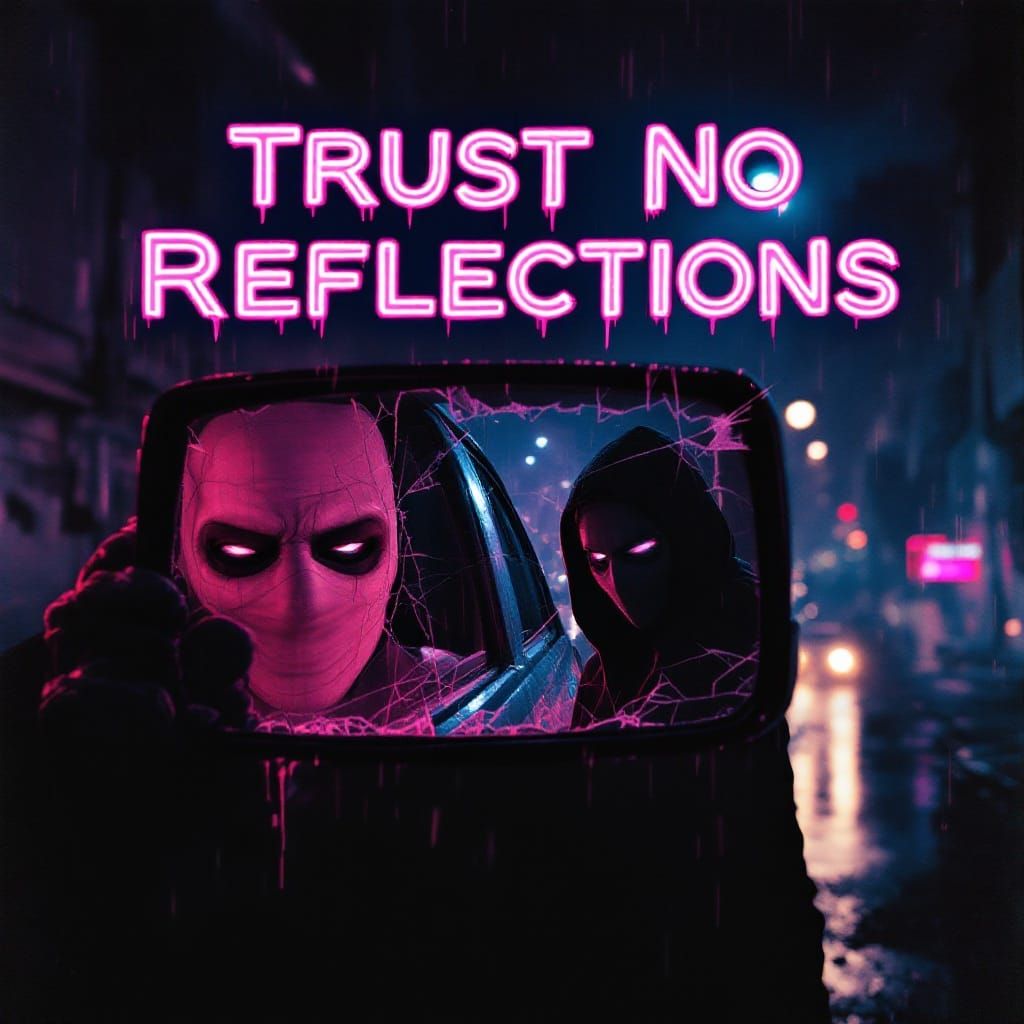 Vigilante Noir Poster Art with Shattered Reflections