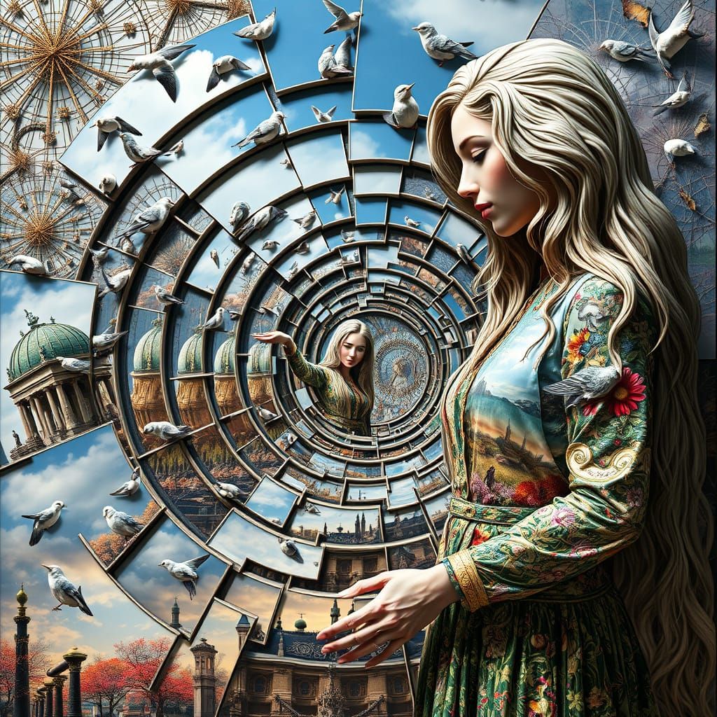 Surreal, Fragmented Artwork Envisions a Dreamlike Labyrinth