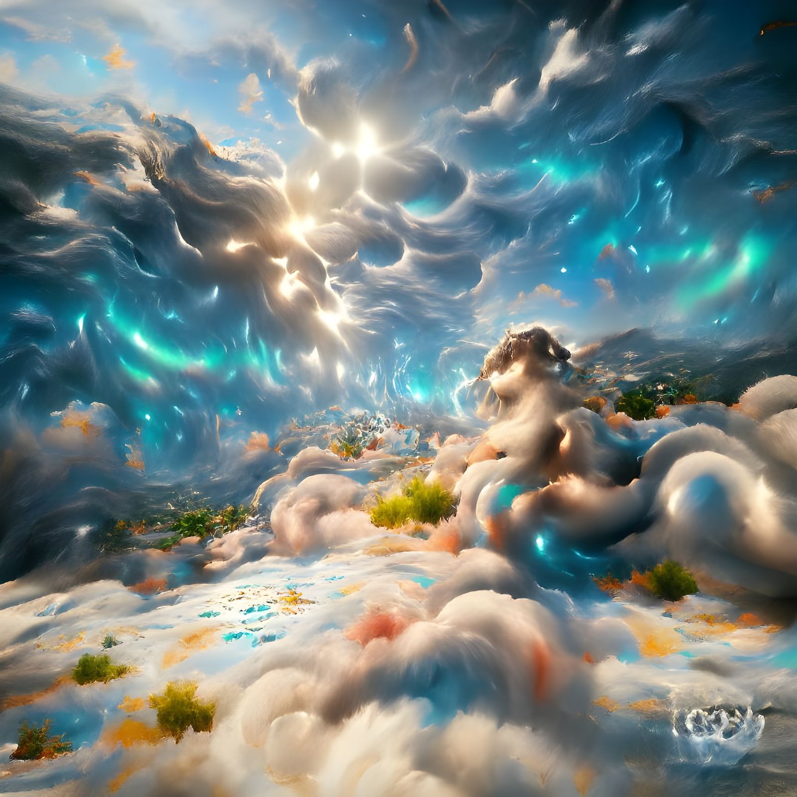 Vaporous Galaxy: A Hyperdetailed Atmospheric Digital Paintin...