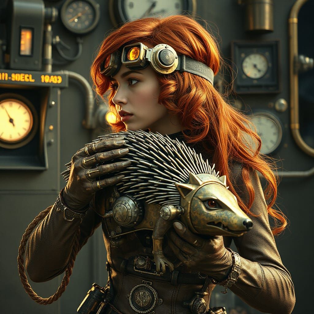 Steampunk Scientist Creates Elegant Flying Iron Hedgehog