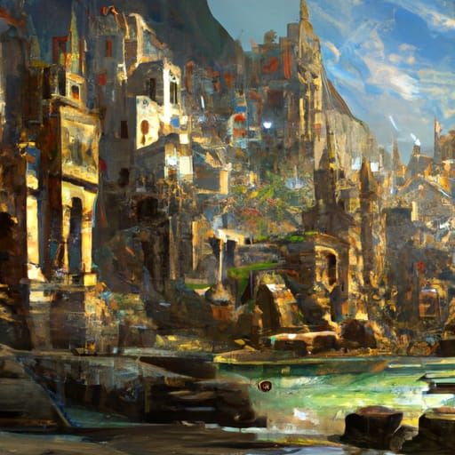 Halo: Combat Evolved in Impressionistic Style