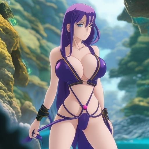 Lamia in Teal Bikini, Anime Key Visual