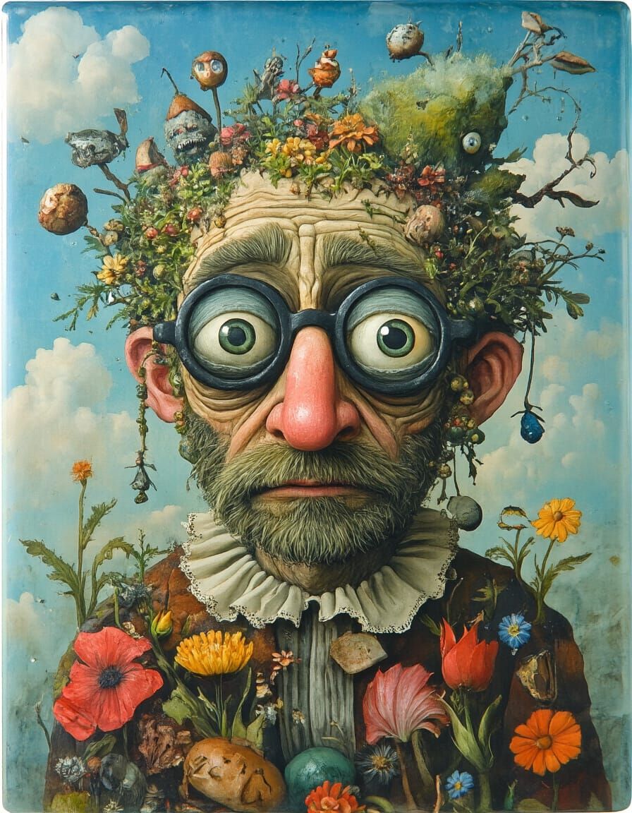 B is a B Filled with Otherworldly Life Charred and Rusty Rowscape