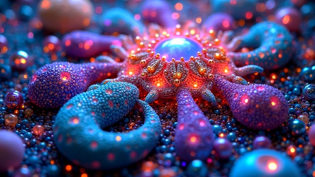 Dazzling 3D Bead Mosaic Sculpture