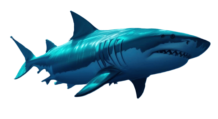 Vibrant Great White Shark Concept Art