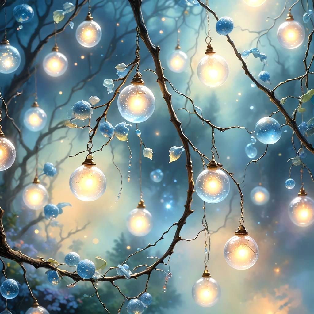 Ethereal Glowing Fantasy Landscape in Luminist Style