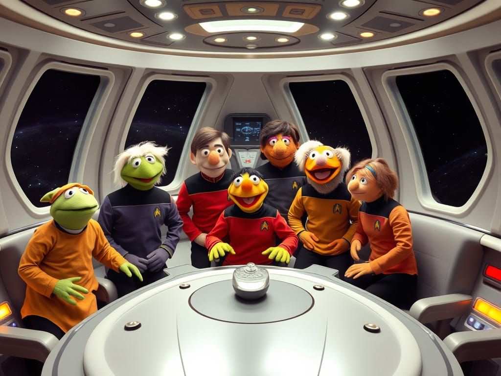 Muppets Explore the Cosmos in Star Trek Style
