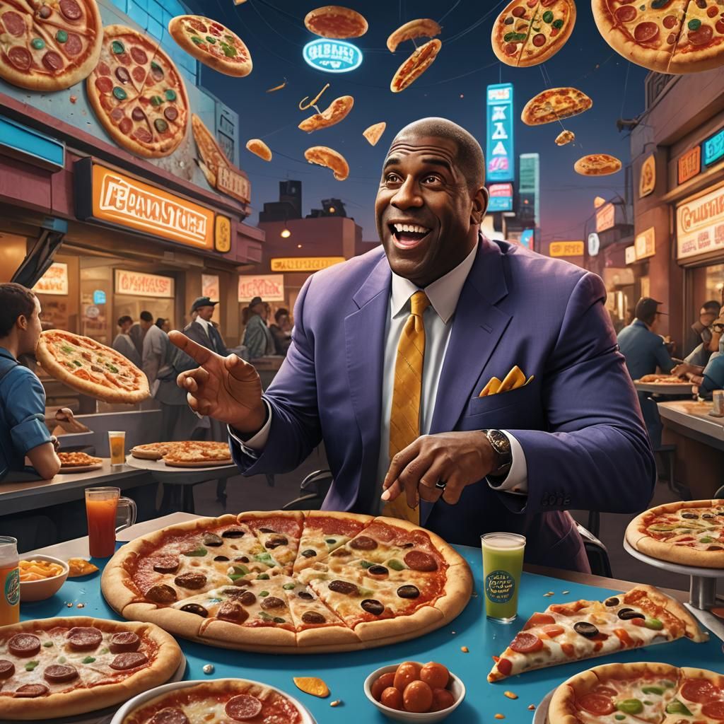 Magic Johnson's Pizza Party: Fantasy Art in Unreal Engine